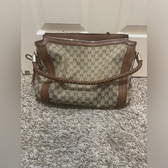 GUCCI MONOGRAM MEDIUM BELLA HOBO BAG - Picture 1 of 9